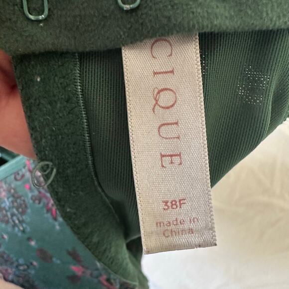 Lane Bryant Cacique Bra Lightly Lined Balconette Underwire Plus Size 38F Floral - Picture 2 of 4